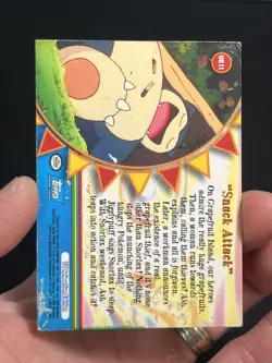 2000 Topps Pokemon TV #OR11 Snack Attack Foil Animation Series 3 dmg - Image 4
