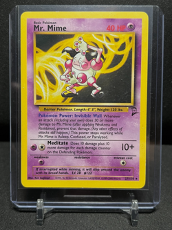 Mr. Mime 27/130 Rare Pokemon 2000 Base Set 2 LP - Image 1