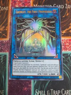 Yu-Gi-Oh! TCG Crowley, the First Propheseer DUPO-EN028 Ultra Rare 1st Edition NM - Image 1