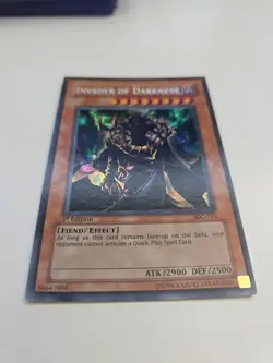 Yugioh Invader Of Darkness IOC-111 Secret Rare 1st Edition NM - Image 3