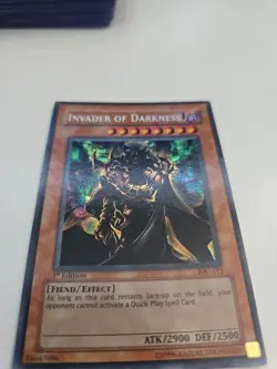 Yugioh Invader Of Darkness IOC-111 Secret Rare 1st Edition NM - Image 4