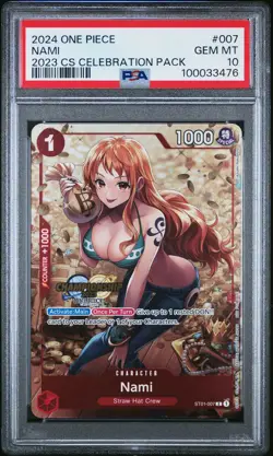 PSA 10 Nami ST01-007 One Piece Championship 2023 Celebration Promo ONE PIECE - Image 1