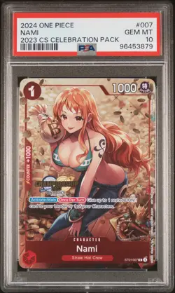 PSA 10 Nami ST01-007 One Piece Championship 2023 Celebration Promo ONE PIECE - Image 1