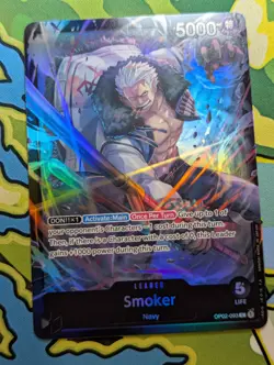 Smoker OP02-093 Leader ENGLISH ALTERNATE ART One Piece TCG NM - Image 1