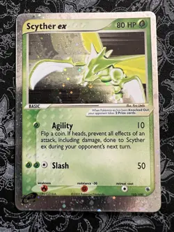 Scyther ex 102/109 Ruby & Sapphire Ultra Rare Holo Pokemon Card - Image 1