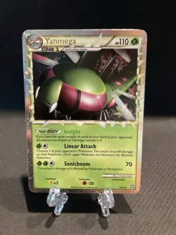 Pokemon TCG Yanmega Prime Holo Rare Card HS-Triumphant 98/102 - Image 1