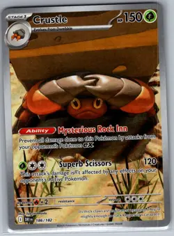 Crustle 186/182 SV10: Destined Rivals - Pokemon Card - NM - Image 1