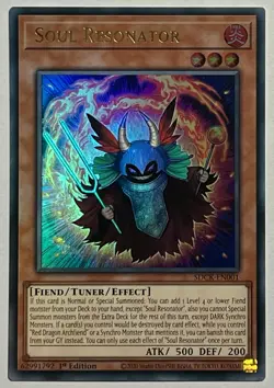 Soul Resonator SDCK-EN001 (LP) Ultra Rare 1st Edition YuGiOh! TCG Card - Image 1