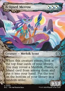 1x Eclipsed Merrow - Showcase NM Eng MTG - Lorwyn Eclipsed - Image 1