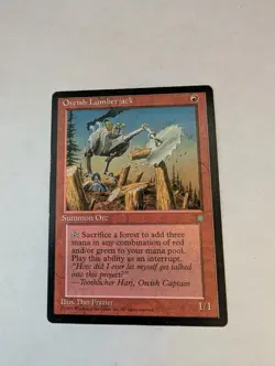 Orcish Lumberjack Ice Age Regular Played MTG - Image 1