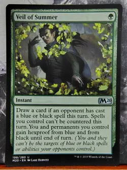 Veil of Summer - MTG Core Set 2020 - Regular - Lightly Played - Image 1