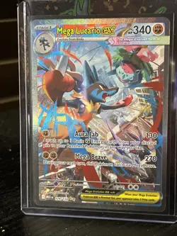 Pokemon Mega Evolutions TCG Mega Lucario EX Card 179/132 - Image 1
