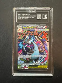 TAG 10 (950) Pokemon Phantasmal Flames Mega Charizard X EX Black Star Promo - Image 1