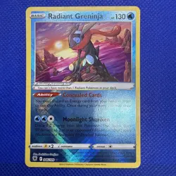 Lightly Played Radiant Greninja - 046/189 - Radiant Rare Pokemon Astral Radiance - Image 1