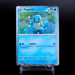 Squirtle SVP 048 - Pokemon TCG Scarlet & Violet - NM Black Star Promo COSMOS HOL - Image 1
