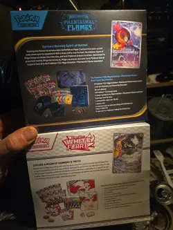Pokemon TCG Phantasmal Flames and White Flare Pokemon Elite Trainer Box PKC ETB - Image 2