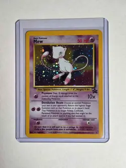 Vintage 2000 Pokemon Black Star Promo Mew #9 Holo Rare Excellent Condition - Image 1