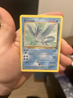 1999 Wizards Pokemon Fossil Unlimited Articuno 17/62 Non-Holo LP - Image 1