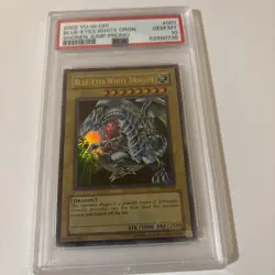 Yugioh Blue Eyes White Dragon Shonen Jump Promo JMP-001 PSA 10 - Image 1