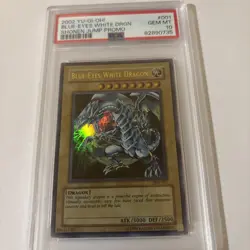 Yugioh Blue Eyes White Dragon Shonen Jump Promo JMP-001 PSA 10 - Image 2