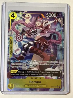 One Piece TCG: Perona OP14-111 R (Alternate Art) The Azure Sea's Seven Foil - Image 1