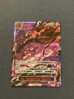 St. Jaygarcia Saturn OP13-083 RED Alternate Art One Piece Card English Carrying - Image 4
