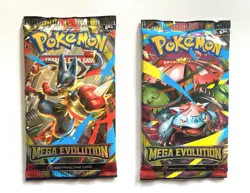 2x Pokemon TCG Mega Evolution Booster Packs Sealed Cards - Image 1