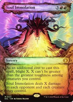 Soul Immolation Foil Showcase Lorwyn Eclipsed NM MTG - Image 1