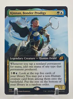 Kinnan, Bonder Prodigy - Extended Art - Ikoria Mythic Legendary Creature Foil - Image 1