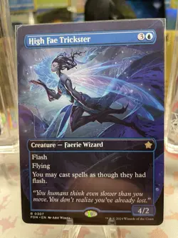High Fae Trickster (Borderless) #0307 Foundations Regular NM - Image 1