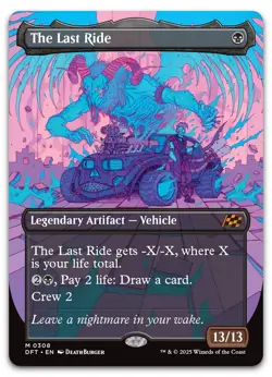 The Last Ride (Borderless) #308 (NM) Aetherdrift DFT Magic MTG - Image 1