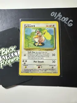 Farfetchd 27/102, 1999 Base Set, Pokemon TCG, WotC, Vintage, Uncommon, NM - Image 3