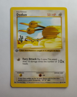 Pokemon TCG Doduo 048/102 Base Set Shadowless 1st Edition Regular Vintage 1999 - Image 3