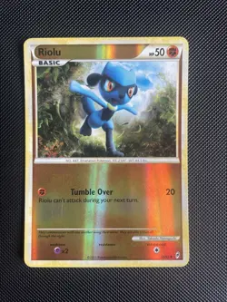 Pokemon TCG - Riolu 50/95 - HGSS Call of Legends - Reverse Holo - NM - Image 1