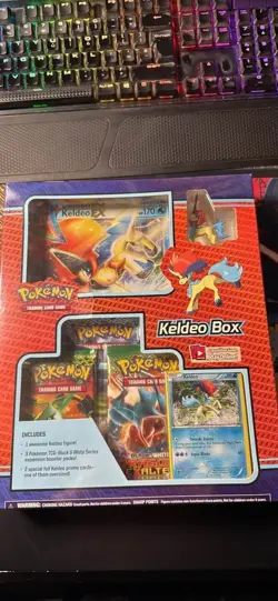 Pokemon Keldeo Box - 2*Dragons Exalted + 1*Noble Victories Booster Packs - Image 1