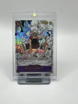 One Piece Card Game Monkey D. Luffy Manga EB02-061 Secret Rare Holo Anime 25th - Image 1