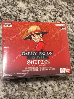 One Piece TCG OP-13 Carrying On His Will Booster Boxes ENGLISH FACTORY SEALED!!! - Image 1