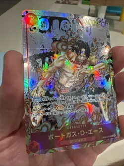 One Piece CCG Portgas.D.Ace Manga OP02-013 SR Paramount War Japanese Custom Card - Image 2