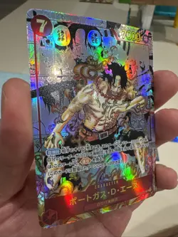 One Piece CCG Portgas.D.Ace Manga OP02-013 SR Paramount War Japanese Custom Card - Image 3