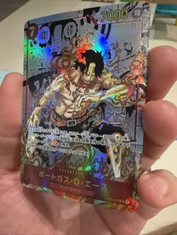 One Piece CCG Portgas.D.Ace Manga OP02-013 SR Paramount War Japanese Custom Card - Image 4