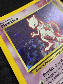 Pokemon Mewtwo Base Set 10/102 Holo English 1999 TCG WOTC Card - HP - Image 2