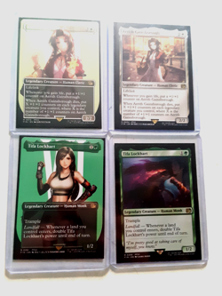 4 mtg 2 tifa lockhart and 2 aerith gainsborough cards reg finish n/m - Image 1