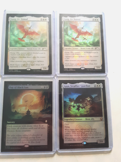4 mtg appa, steadfast guardian, day of black sun, 2 aang, air nomad promo cards - Image 1