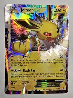 Jolteon EX - 28/83 - Pokemon Generations XY Ultra Rare Card NM FREE SHIPPING - Image 1