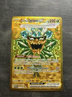 Pokemon Teal Mask Ogerpon ex Full Art Hyper Rare Holo Card 221/167 SV06 EX - Image 1