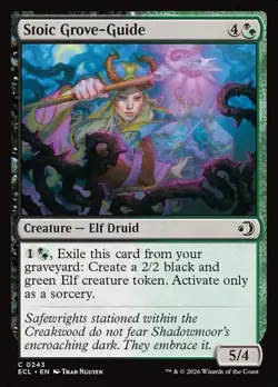 1x Stoic Grove-Guide NM Eng MTG - Lorwyn Eclipsed - Image 1