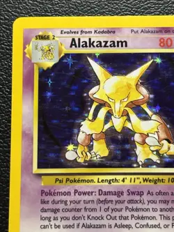 Pokemon TCG Alakazam Base Set 1/102 Holo 1999-2000 Wizards Base Set LP - Image 3