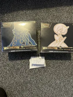 Pokemon Center Mega Evolutions Gardevoir & Lucario ETB Elite Trainer Box Sealed - Image 1