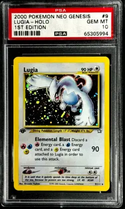 Pokemon 2000 Neo Genisis Lugia Holo 1st Edition Psa 10 [Read Description] - Image 1