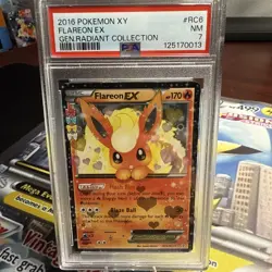 Pokemon Flareon EX RC6-32 Generations Radiant Collection Psa 7 - Image 1